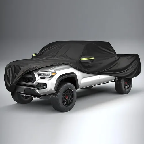 Vista 7 de DREAMIZER Funda para automóvil compatible con Toyota Tacoma 2016-2022 2023, funda impermeable para todo tipo de clima, cubierta completa
