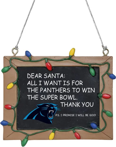 Vista 4 de NFL Resin Holiday Christmas Chalkboard Sign Ornament