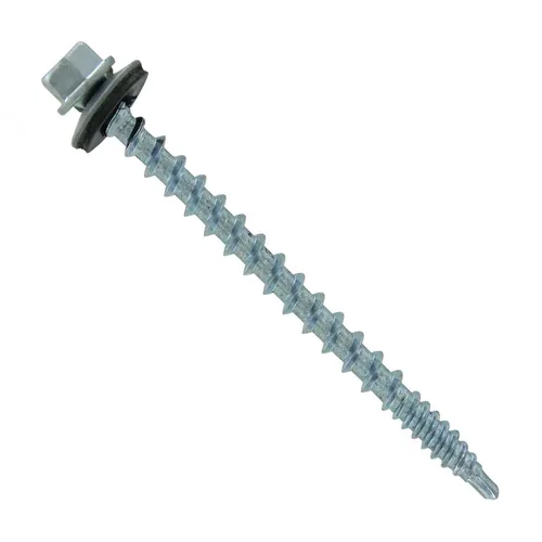 Vista 60 de Fasteners Plus ST Fastening Kwikseal Woodbinder Tornillos de Metal a Madera #10 X 1 Burgundy con Arandela de Goma EPDM, 250 Unidades - Diseñados