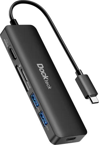 Vista 9 de Estación de acoplamiento USB C, adaptador de concentrador USB C 12 en 1 con 2 HDMI 4K, VGA, Ethernet, 4 puertos USB-A, audio, 100 W PD, lector