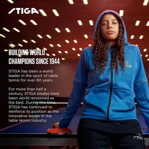 Vista 6 de STIGA Advantage Series Indoor Ping Pong Table, Foldable Table Tennis Table - 13, 15, 18, and 25mm Tabletops - Quickplay 10 Minute Assembly