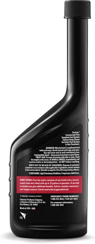 Vista 3 de Chevron 67740-CASE Techron Concentrate Plus Limpiador de sistema de combustible, 12 onzas (paquete de 6)
