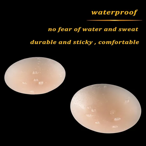 Vista 3 de PRETTYWELL Fundas para pezones para mujer, impermeables, de silicona, reutilizables, ultra finas, adhesivas, para pezones, pétalos