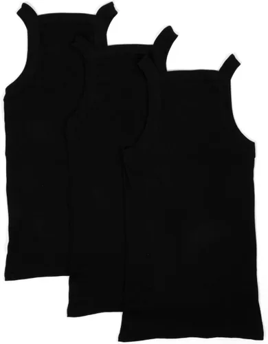 Vista 5 de Paquete de 3 camisetas sin mangas de algodón estilo G-Unit para hombre con corte cuadrado