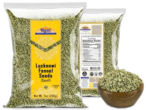 Vista 8 de Rani Semillas de hinojo Lucknowi (hinojo pequeño fino) especias enteras 7 onzas (7.05 oz) ~ Todo natural Apto para gluten Sin OMG Vegano