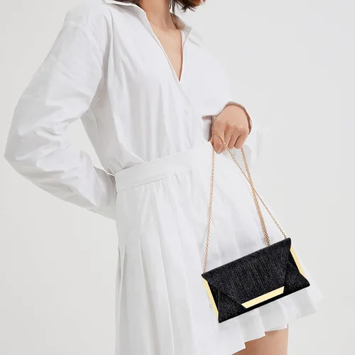 Vista 7 de Bolsos de mano para mujer, bolso de noche, sobre de hombro, para boda