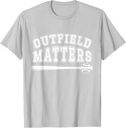 Vista 40 de Playing Baseball Outfield Matters - Camiseta Baseball Outfields Funny, Rojo