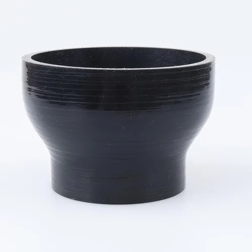 Vista 71 de AC PERFORMANCE ID de 1" a 1/2" (25mm a 13mm) Manguera de silicona recta reductora de 3 capas reforzada negra, 3" de longitud Negro