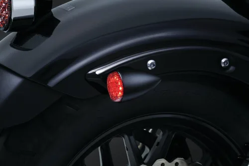 Vista 4 de Kuryakyn 2508 Luces LED para motocicleta estilo torpedo/bala con lentes transparentes: indicadores intermitentes de señal de giro/parpadeo