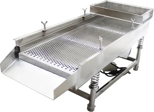 Vista 15 de TECHTONGDA Máquina de tamiz lineal eléctrica de tamiz vibratorio recto Máquina de tamiz de acero inoxidable de una capa un motor 0.020 in