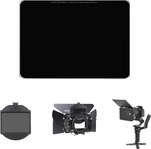 Vista 11 de Fotga Pro Glass Cine 4X5.65 ND2 0.3 Filtro de densidad neutra de vidrio 3 detiene MC Nano Recubrimiento 0.157 in de grosor para caja mate de 4x5.65