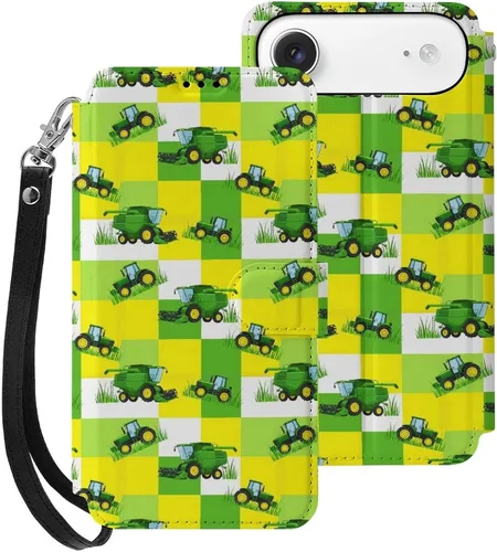 Vista 31 de SWEET TANG Funda protectora para iPhone 17, con tarjetero y tarjetero Patrón 828