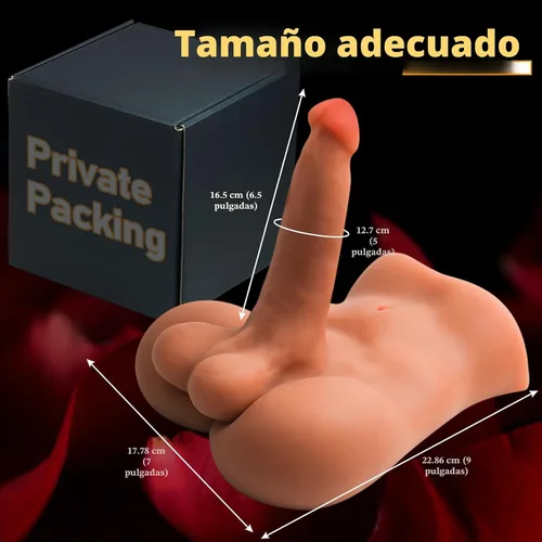 Vista 4 de Muñeca sexual masculina con consolador flexible, muñecas sexuales realistas de 5.07 libras con polla enorme de 5 pulgadas para masturbación