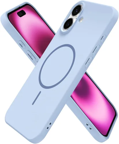 Vista 215 de Oakxco Funda de Silicona Mag Safe para iPhone 12 Pro Max, Funda Magnética Delgada y Fina Compatible con Carga Inalámbrica MagSafe, Bonita Funda