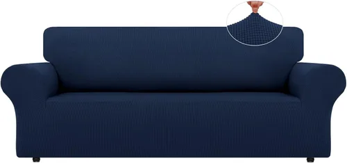 Vista 10 de LURKA Fundas elásticas para silla y sofá de 1 pieza, Fundas para sofá con protector elástico en la parte inferior para niños y perros
