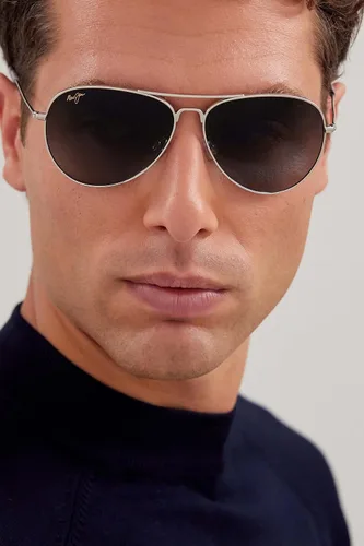 Vista 3 de Maui Jim Gafas de sol polarizadas de aviador Mavericks para hombre y mujer