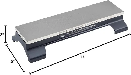 Vista 7 de Diamond Machining Technology (DMT) - Piedra de banco afilada de 12 pulgadas de diámetro, extragruesa/gruesa con base (D12CX-WB)