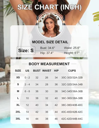 Vista 6 de Blooming Jelly Bikini de cintura alta para mujer con control de abdomen de Bandera estadounidense