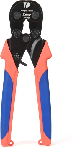 Vista 9 de iCrimp Cortador de cuerda de alambre de 0.098 in con hoja endurecida 50 HRC para bicicletas, aviones, cobre y cables eléctricos