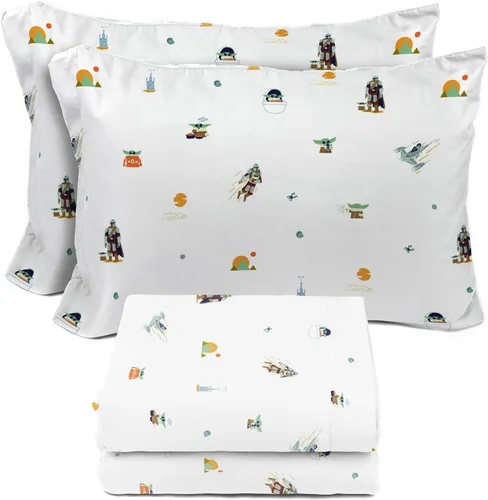 Vista 9 de Juego de sábanas para niños Sunny Side Up incluye sábanas y funda de almohada - 100% ropa de cama de microfibra y decoración para la habitación Azul