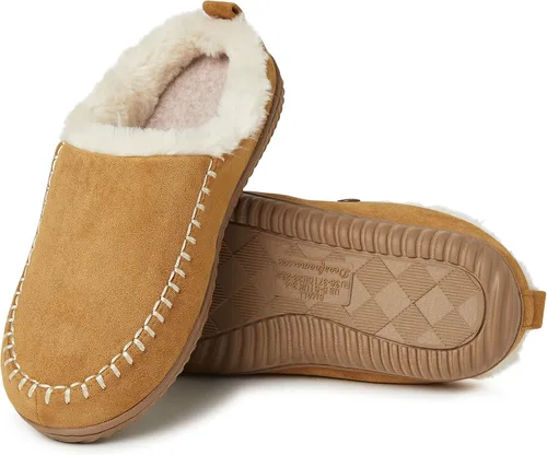 Vista 3 de Dearfoams Alpine Bern - Pantuflas tipo zueco para mujer