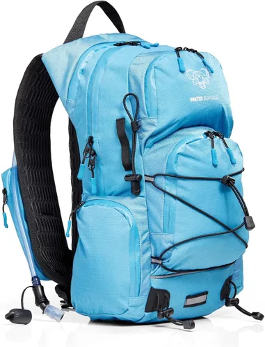 Vista 10 de Mochila de Hidratación Water Buffalo - Mochila de Senderismo Sherpa 22L con Vejiga de Agua - Mochila de Agua para Senderismo con Cremalleras