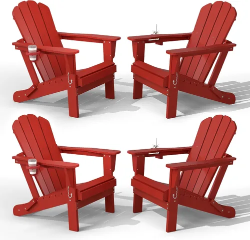 Vista 15 de Domi Folding Adirondack Chair with Cup Holder, Aruba