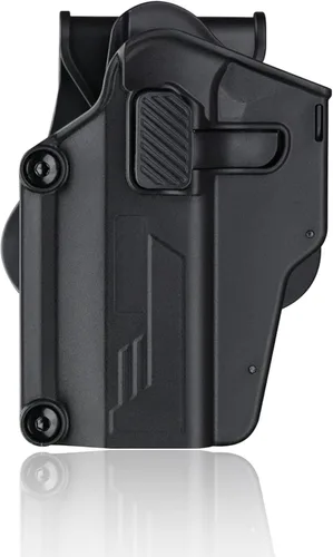 Vista 8 de Funda universal para pistola, funda de transporte con cinturón abierto para más de 80 pistolas, funda táctica OWB para Glock/Sig