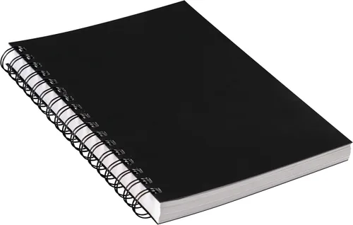 Vista 2 de UCreate Cuaderno de bocetos con cubierta de polietileno, peso pesado, 6 x 9 pulgadas, negro, 75 hojas