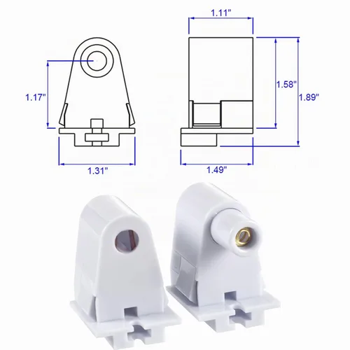 Vista 5 de (6 pares) Tombstone - Soporte de base de conector FA8 de un solo