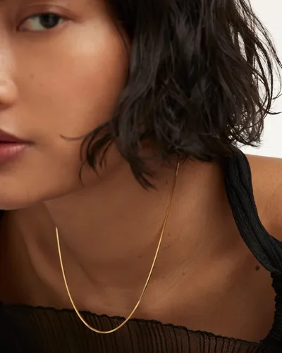 Vista 5 de DEARMAY 14K Gold Necklaces for Women, Dainty Layered Gold Herringbone Choker Necklace for Women Thin Chunky Snake Chain Necklaces Jewelry for Teen