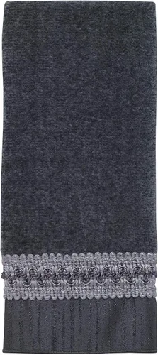Vista 15 de Avanti Linens Medallón - Colección de puños trenzados suaves, toalla de mano, granito