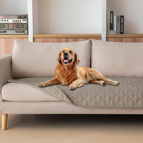 Vista 123 de gogobunny Manta para mascotas 3 veces más resistente, impermeable y a prueba de arañazos; protector de muebles reversible para perros y gatos, funda