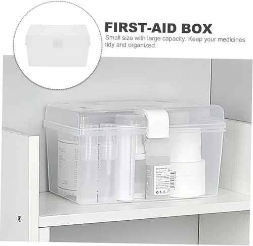 Vista 9 de Cabilock Caja de aparejos Organizador Caja de medicina Caja de plástico Kit vacío gabinete de almacenamiento Medicina Suministros de medicamentos