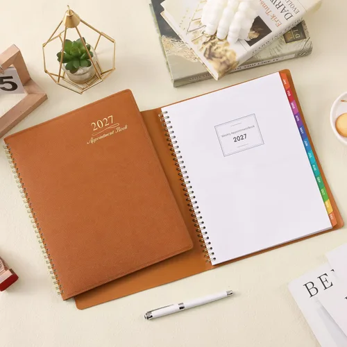 Vista 7 de Agenda 2027 – Agenda semanal de citas 2027, enero de 2027 a diciembre de 2027, 8.26 x 11.4 pulgadas, agenda diaria/por hora con pestañas, 15