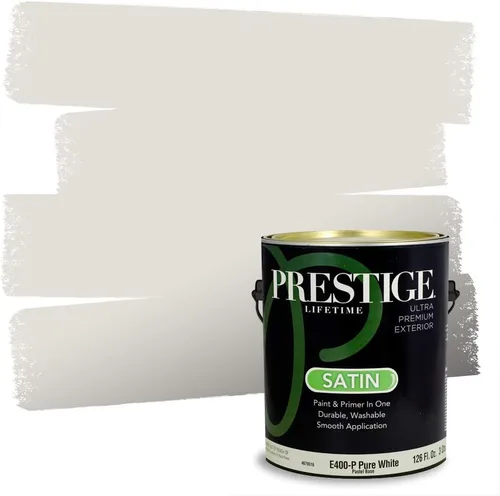 Vista 91 de PRESTIGE Pinturas Pintura Exterior e Imprimación en Uno, 1 Galón, Mate, Combinación Comparable de Sherwin Williams* Black Magic* SW6991-PCM
