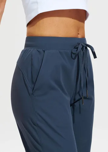 Vista 3 de Libin - Pantalones deportivos con bolsillos para mujer pantalones estrechos atléticos, informales y livianos para entrenar y descansar