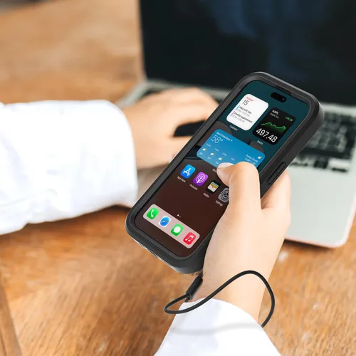 Vista 8 de WXR Compatible con iPhone 15, parachoques de silicona suave y parte trasera de policarbonato duro transparente e interior de policarbonato duro