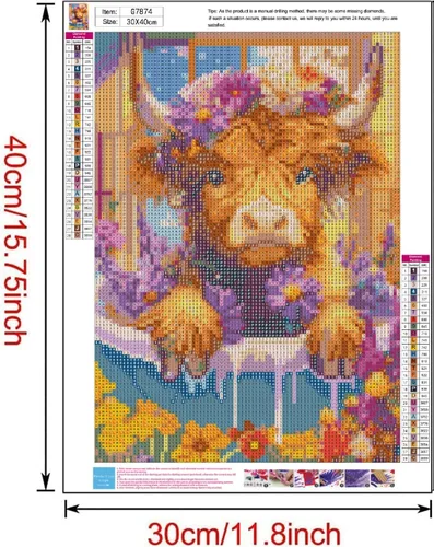 Vista 6 de CraftCraze Paquete de 12 Kits de Pintura de Arte de Diamantes de Animales para Adultos - Puntos de Diamante 5D para Adultos Principiantes, Kit
