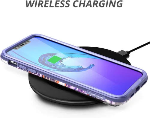 Vista 6 de Suritch Funda transparente para iPhone X o iPhone Xs, 【protector de pantalla integrado】【Compatible con carga inalámbrica】 Carcasa dura de protección