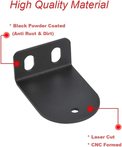Vista 3 de Soporte de montaje para parabrisas trasero de 50" LED con barra de luz recta Compatible con Can Am Defender 500/800/1000/Max 2016-2025
