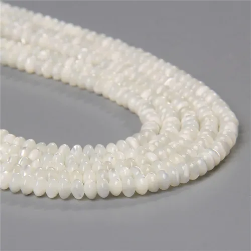 Vista 34 de Los granos naturales del espaciador del tubo del grano de Shell de agua dulce teñidos madre de perlas flojas para la fabricación de la joyería, 1