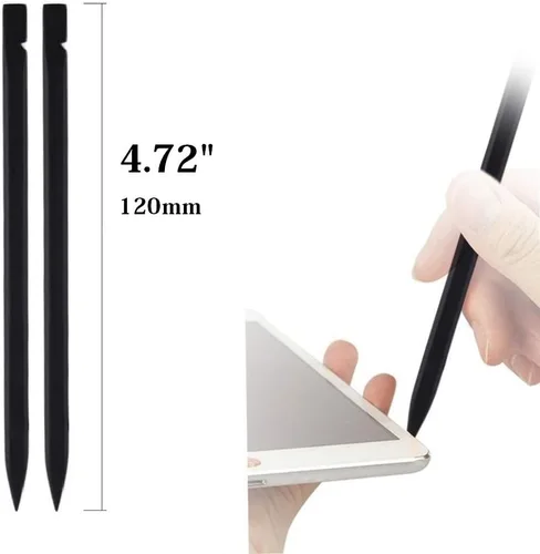 Vista 2 de Juego de herramientas negras universales para abrir y tipo lapicera para reparar teléfonos celulares iPhone, tablets iPad, PC laptop Macbook, 50