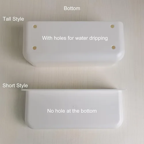 Vista 5 de Estante flotante de plástico adhesivo para colgar en la pared, organizador de ducha para baño, cocina, almacenamiento adicional necesario