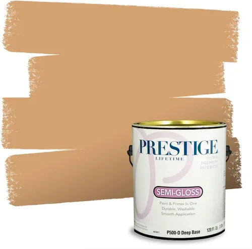 Vista 3 de PRESTIGE Pintura exterior e imprimación en uno, bronceado Aberdeen, plano, 1 galón