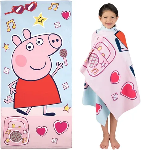 Vista 23 de Barney Classic - Toalla de baño de algodón súper suave para niños, 58 x 28 pulgadas, (producto oficial con licencia) Franco