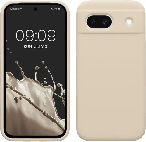 Vista 317 de kwmobile Funda Compatible con Google Pixel 6 Pro - Funda de Teléfono de Silicona TPU con Acabado Suave - Azul Caribe