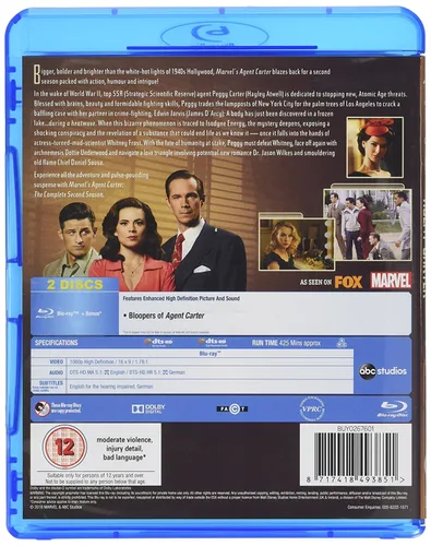 Vista 5 de Marvel's Agent Carter Temporada 1 y 2 Blu-ray Serie completa