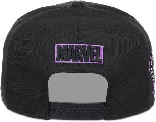 Vista 4 de Marvel 60th Anniversary Comic UV Adjustable Snapback Flat Bill Cap blk