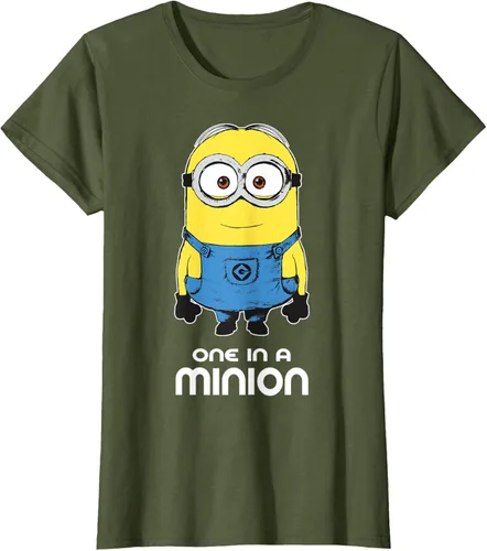 Vista 78 de Despicable Me Camiseta estampada Minions Bob One in A Minion Negro